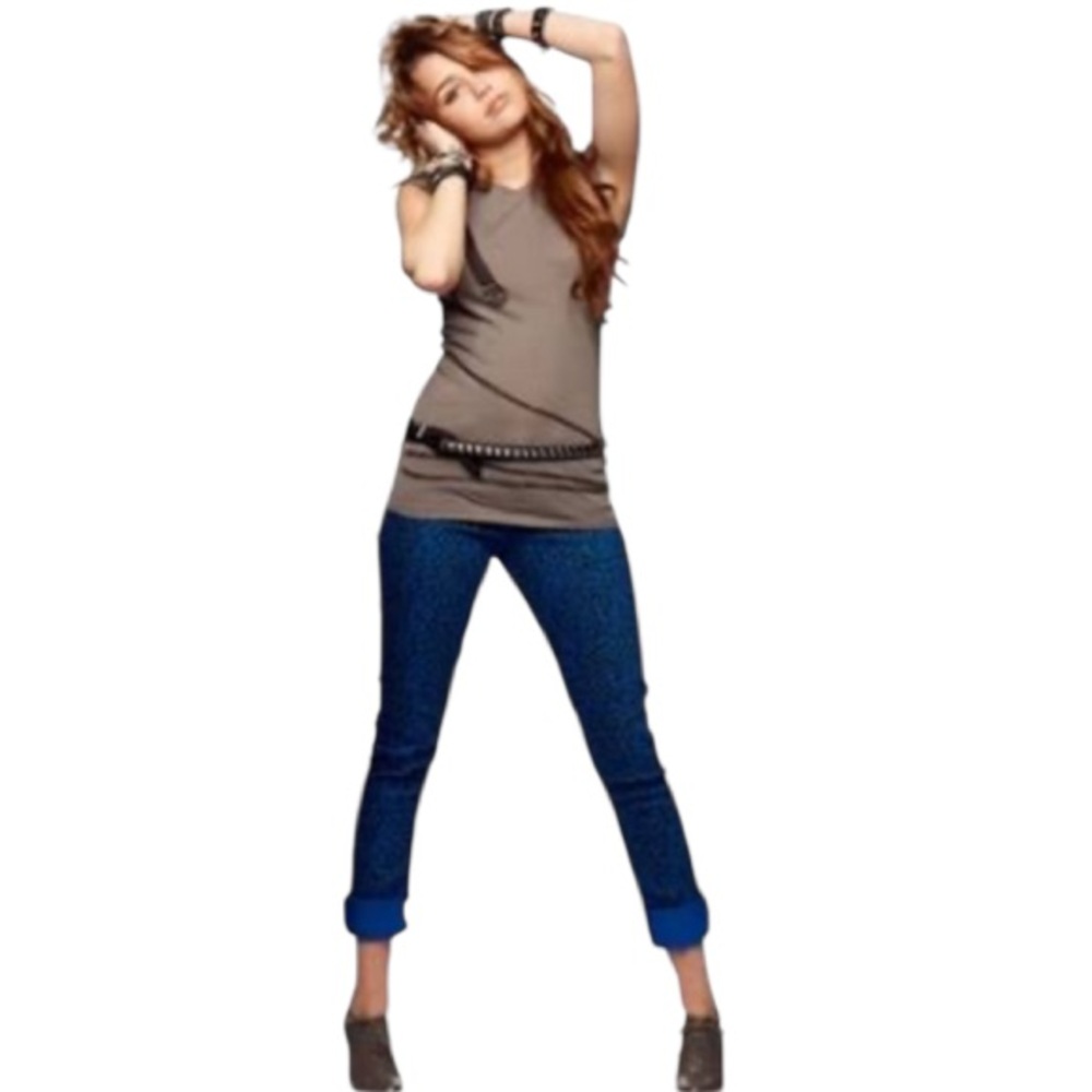 Max Azria X Miley Cyrus jeans Retro 2009 skinny midrise blue size 9